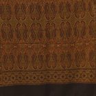 Schal schwarz-gold 215x105 eleganter Damen Tuch aus Baumwolle