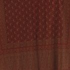 Eleganter Damenschal 215x105 burgund-beige mit authentischem Muster