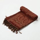 Eleganter Damen Tuch 215x105 burgunderrot Baumwolle Schal