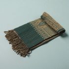 Eleganter Schal 215x105 grün dünn Damen Herren Schal