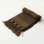 Eleganter Schal dunkelgrün 215x105 dünner Damen Tuch