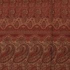 Schal rot 215x105 großer Damenschal aus Baumwolle