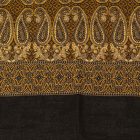 Eleganter Schal gold-schwarz 215x105 dünner Damenschal