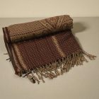 Orientalischer Schal braun 215x105 Baumwolle Tuch