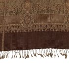 Orientalischer Schal braun 215x105 Baumwolle Tuch