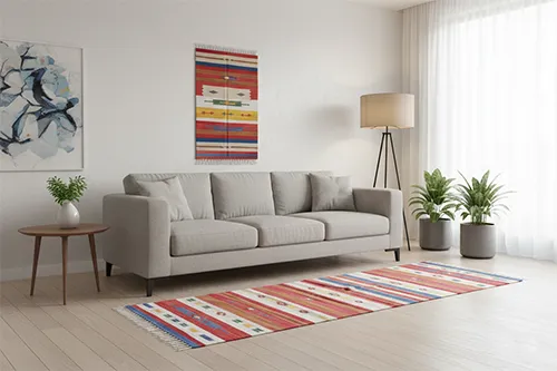 Moderner Kelim für das Wohnzimmer